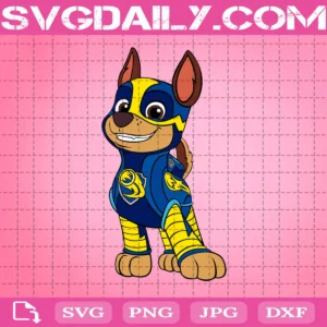 Chase Paw Patrol Mighty Pups Svg, Cute Dog, Paw Patrol Svg, Cartoon Svg, Svg Png Dxf Eps Download Files