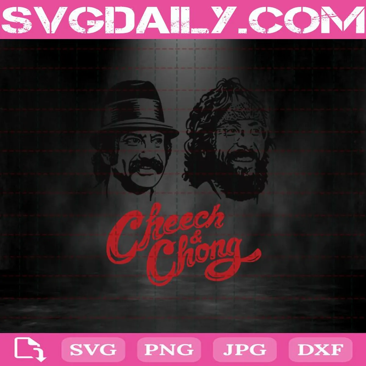 Cheech And Chong Svg, Comedy Team Duo Svg, Pot Heads Svg, Weed Svg, Pot Heads Weed Svg, Two Head Man Svg