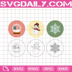 Christmas Snowman Svg Bundle Free, Winter Snowman With Snowflakes Christmas Svg Free, Clip Cut File Svg, File Svg Free