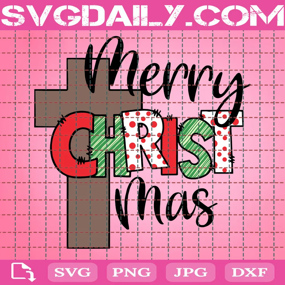 Christmas Svg, Merry Christmas Svg, Merry Christmas Saying Svg, Christmas Clip Art, Christmas Cut Files, Cricut, Silhouette Cut File
