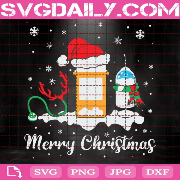 Christmas Svg, Merry Christmas Svg, Merry Christmas Saying Svg, Christmas Clip Art, Christmas Cut Files, Cricut, Silhouette Cut File.