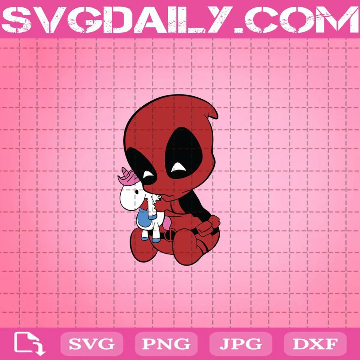 Deadpool Svg, Cartoon Svg, Superhero Svg, Deadpool Unicorn Svg, Marvel Svg, Unicorn Svg, Svg Png Dxf Eps Download Files