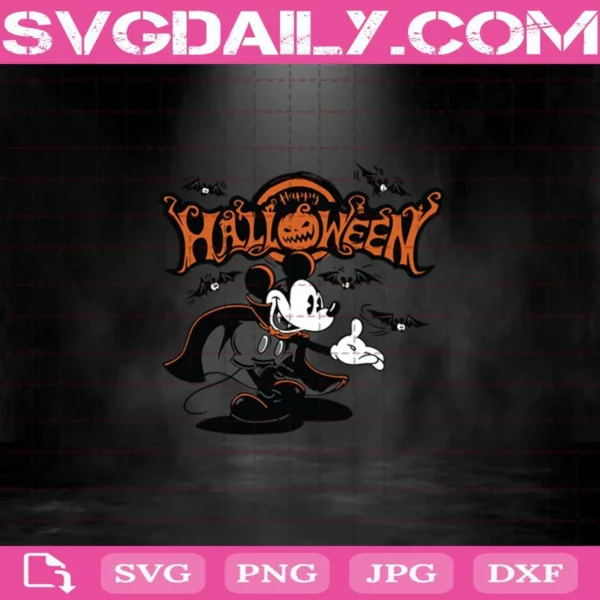 Disney Halloween Svg, Disney Mickey Mouse Svg, Halloween Svg, Disney Mickey Svg, Mickey Svg, Mickey Halloween Svg