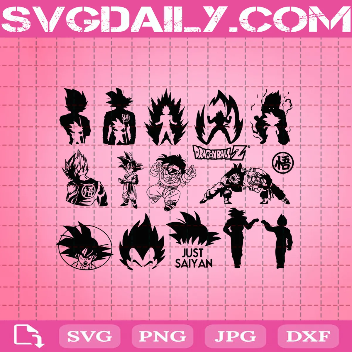 Dragon Ball Z Bundle Svg, Dragon Ball Svg, Goku Svg, Japan Anime Svg, Anime Svg, Cartoon Svg, Svg Png Dxf Eps AI Instant Download