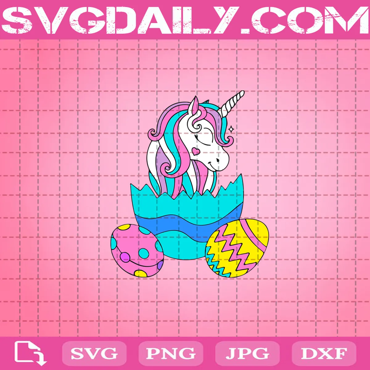 Easter Unicorn Svg, Easter Svg, Easter Day Svg, Unicorn Svg, Pretty Unicorn Svg, Easter Eggs Svg, Svg Png Dxf Eps AI Instant Download