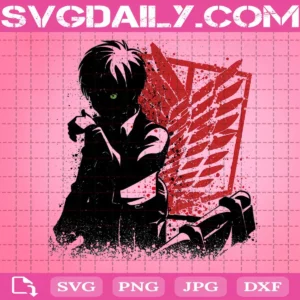 Eren Svg, Eren Jeager Svg, Eren Anime Svg, Attack On Titan Svg, Svg Png Dxf Eps Download Files