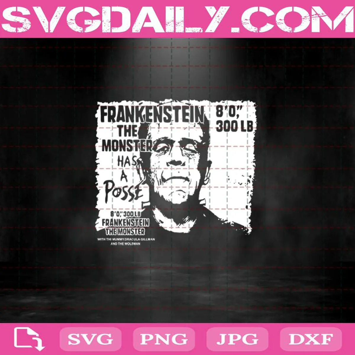 Frankenstein The Monster Svg, Halloween Svg, Horror Svg, Frankenstein Cricut Files, Clip Art, Instant Download, Digital Files