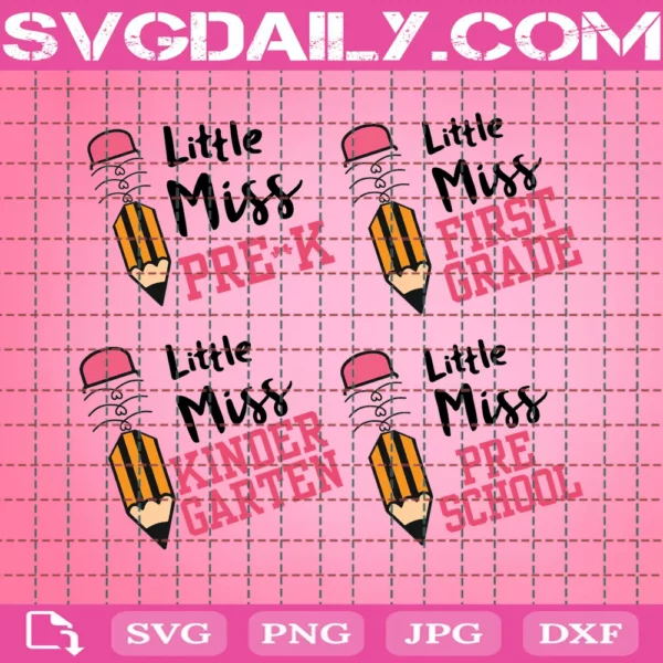 Free Little Miss Bundle Svg, Free Little Miss Svg, Free Back To School Svg, Free Teacher Svg, Free School Svg, Free Hello School Svg, Free Teacher Gift, Free First Day Of School Svg