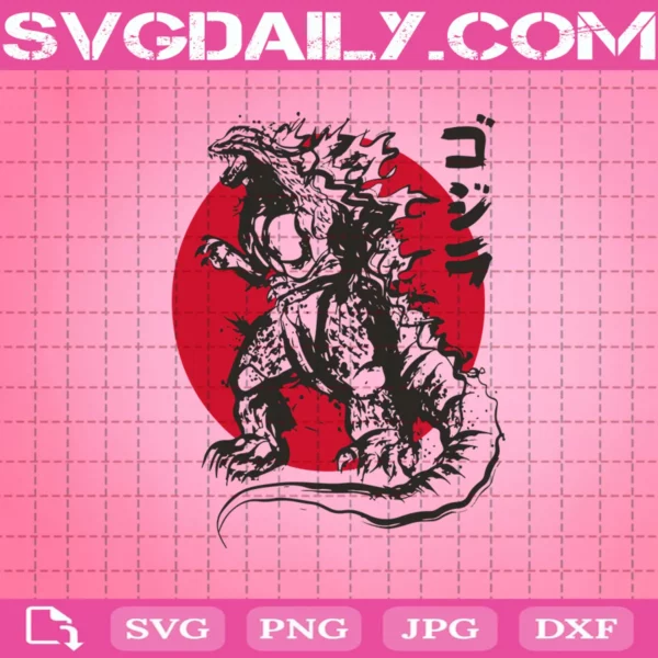 Godzilla Svg, Godzilla Attack Svg, Monster Svg, Godzilla Film Svg, Svg Png Dxf Eps AI Instant Download