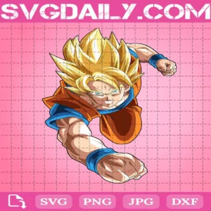 Goku Svg, Dragon Ball Z Svg, Goku Anime Svg, Love Anime Svg, Svg Png Dxf Eps AI Instant Download
