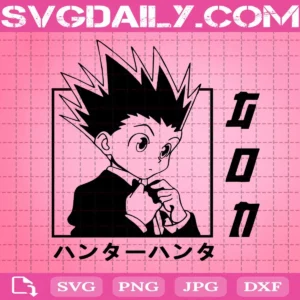 Gon Freecss Svg, Hunter x Hunter Svg, Anime Character Svg, Anime Manga Svg, Svg Png Dxf Eps AI Instant Download