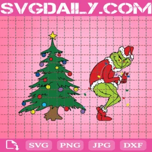 Grinch Christmas Tree Svg, Merry Christmas Svg, Christmas Svg, Christmas Tree Svg, Christmas Svg Designs, Christmas Cut Files, Cricut Cut Files, Silhouette Cut Files