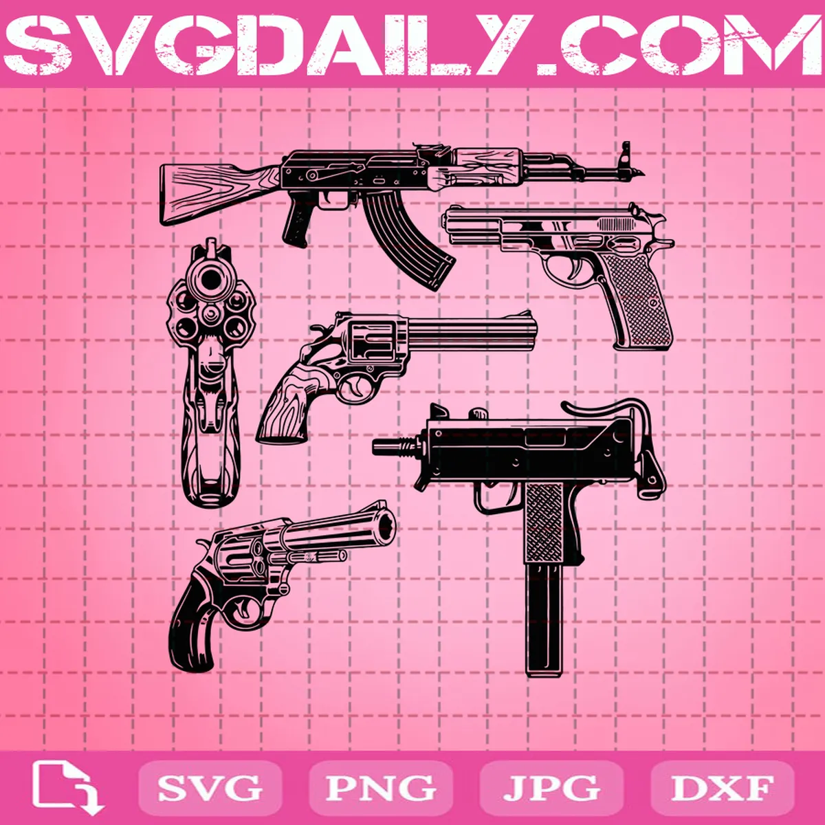 Guns Svg Bundle, Gun Svg, Gun Bundle, Guns Svg, Svg Png Dxf Eps AI Instant Download