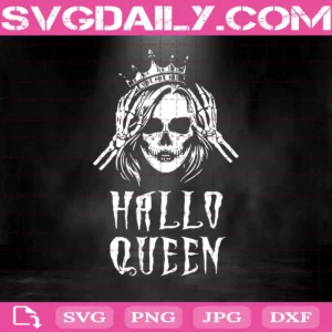 Halloween Queen Svg, Queen Svg, Halloween Svg, Skull Svg, Skull Queen Svg, Horror Svg, Svg Files