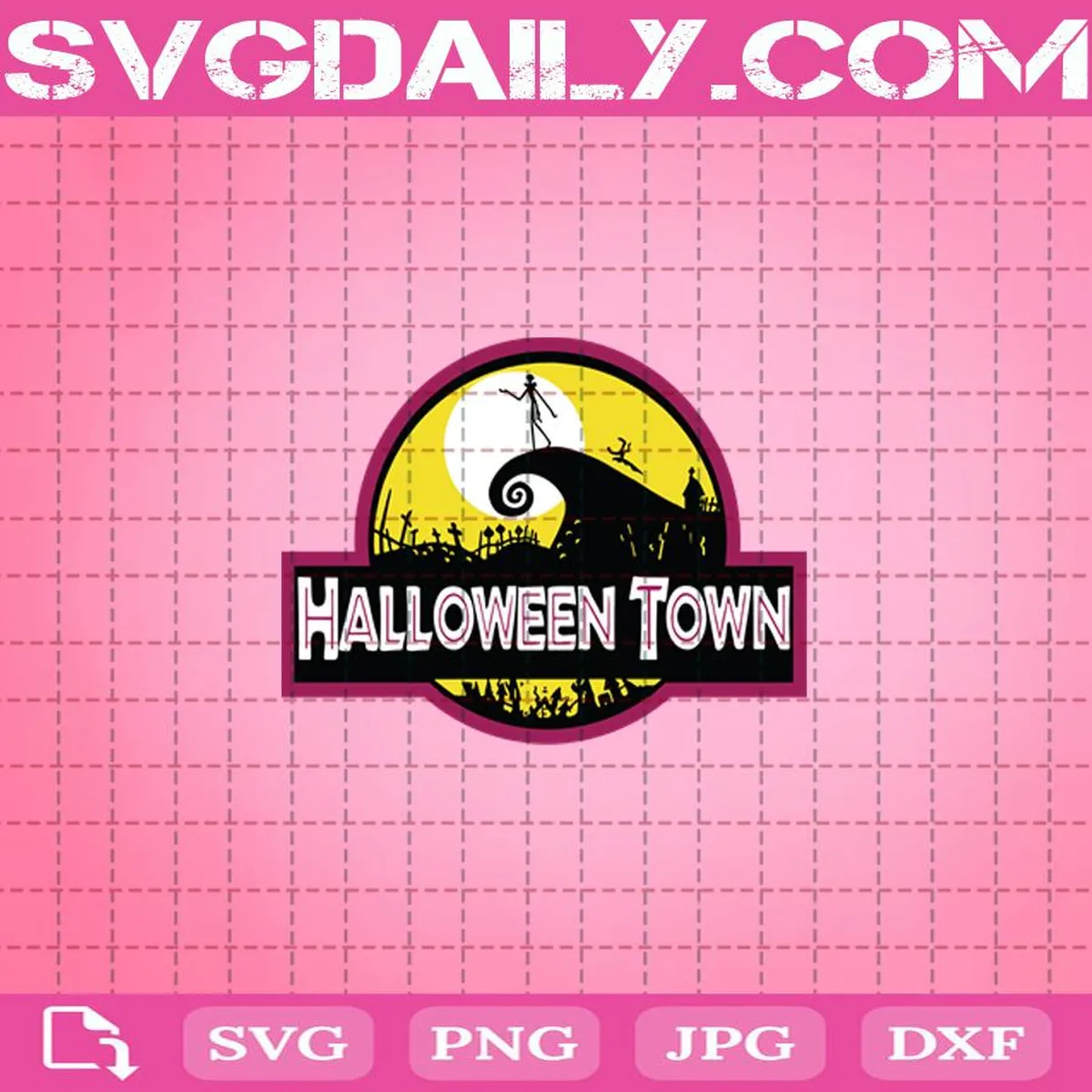 Halloween Town Jack Skellington Svg, Nightmare Before Christmas Svg, Happy Halloween Svg, Jack Skellington Svg