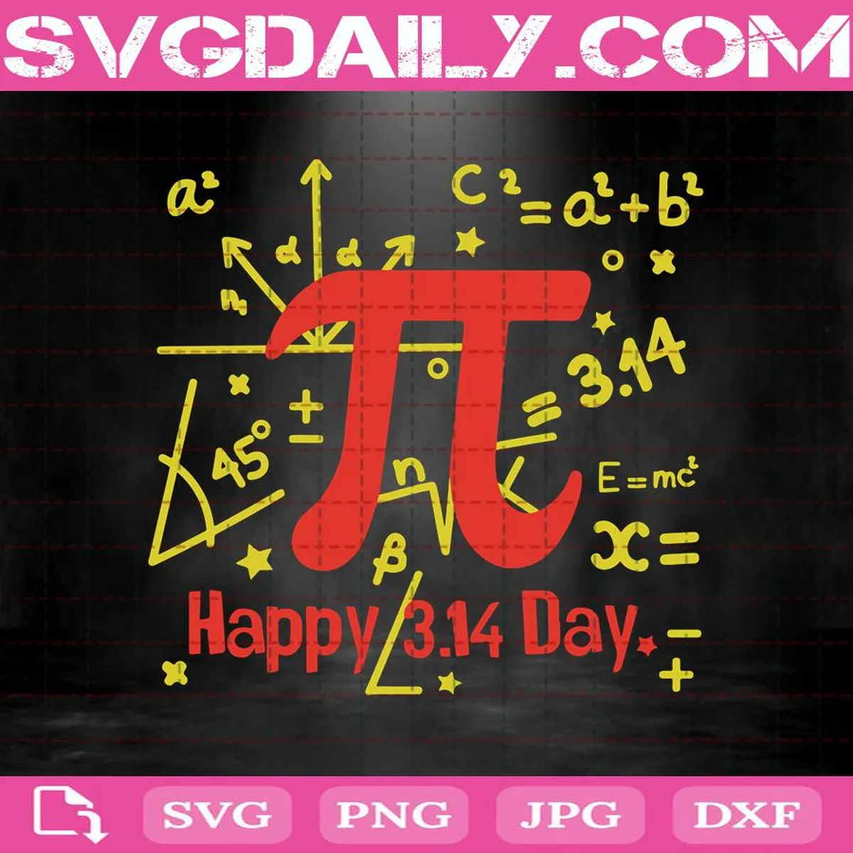Happy 3.14 Day Svg, Pi Day Svg, Happy Pi Day Svg, Pi Math Svg, Pi Svg, Pi Number Svg, Math Svg, Svg Png Dxf Eps AI Instant Download