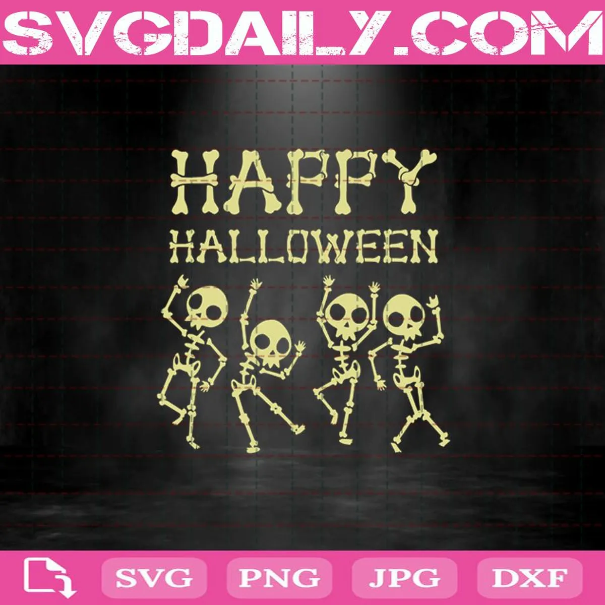 Happy Halloween Svg, Skeleton Svg, Halloween Svg, Horror Svg Png Dxf Eps Cut File Instant Download