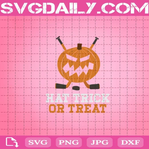 Hat Trick Or Treat Svg, Halloween Svg, Svg Cricut, Silhouette Svg Files, Cricut Svg, Silhouette Svg