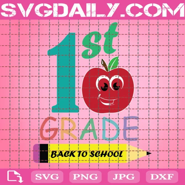 Hello First Grade Svg, Back To School Svg, 1St Grade Svg, First Grade Shirt, School Shirt Svg, Teacher Svg, School Svg, Girl First Grade Svg, Cricut Svg