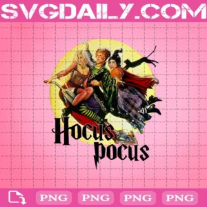 Hocus Pocus Png, Halloween Png, Three Witches Pocus Png, Png Printable, Instant Download, Digital File