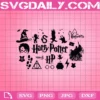 Iconic Harry Potter Svg Bundle, Gryffindor Emblem Svg, Slytherin Svg, Harry Potter Svg, Svg Png Dxf Eps AI Instant Download