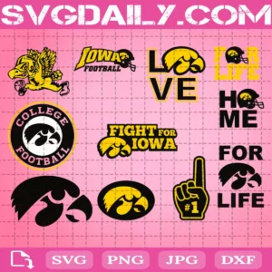 Iowa Hawkeyes Svg, NCAA Svg Bundle, Sport Logo Svg, NCAA Svg, Logo NCAA Svg, Sport Svg