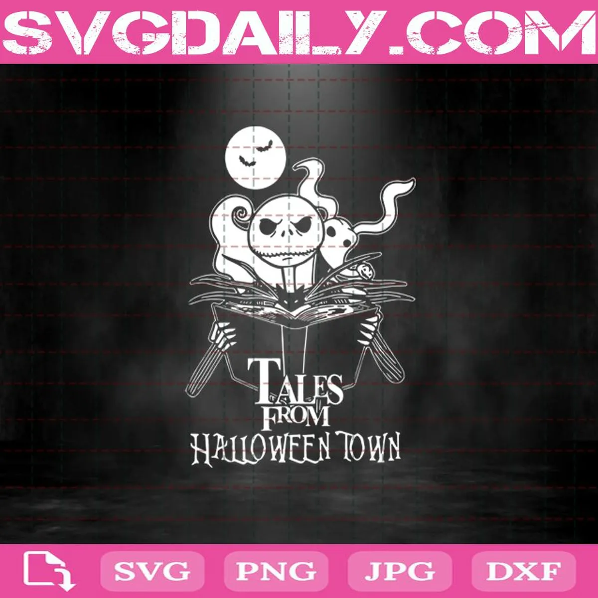 Jack Skellington Tales From Halloween Town Svg, Nightmare Before Christmas Svg, Halloween Svg, Jack Skellington Svg