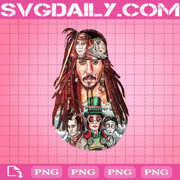 Jack Sparrow Png, Johnny Depp Png, Pirates Of The Caribbean Png, Captain Jack Sparrow Png, Instant Download