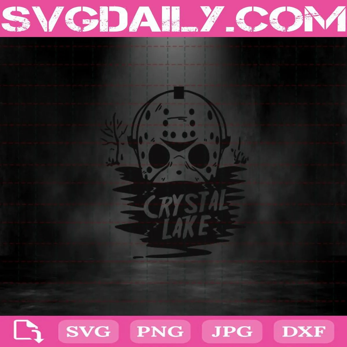 Jason Voorhees Friday the 13th Crystal Lake Svg, Jason Voorhees Halloween Svg, Crystal Lake Svg, Halloween Svg