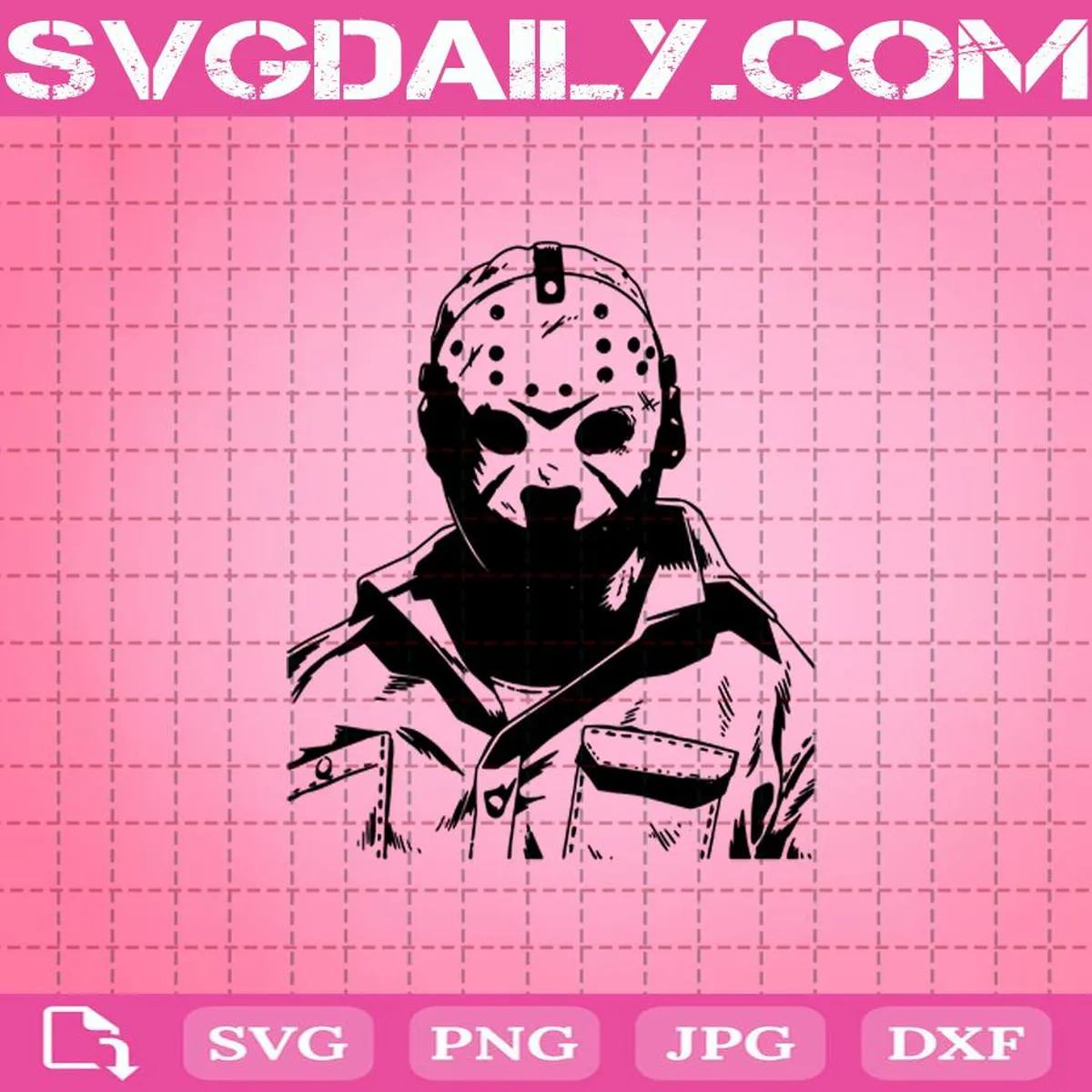 Jason Voorhees Friday The 13th Halloween Svg, Halloween Svg, Svg Png Dxf Eps Cut File Instant Download