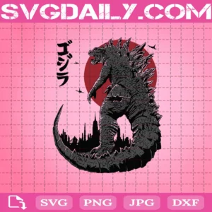 King Under The Sun Svg, Godzilla Svg, Japanese Svg, Svg Png Dxf Eps AI Instant Download