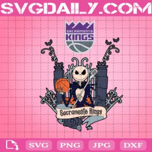 Kings Jack Skellington Svg, Sacramento Kings Svg, NBA Svg, Sport Svg, Basketball Svg, Christmas Svg