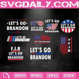 Let's Go Brandon Svg Bundle, Let's Go Brandon Svg, Brandon US Flag Svg, Conservative Anti-Liberal Svg, Anti Biden Svg,Trump Svg