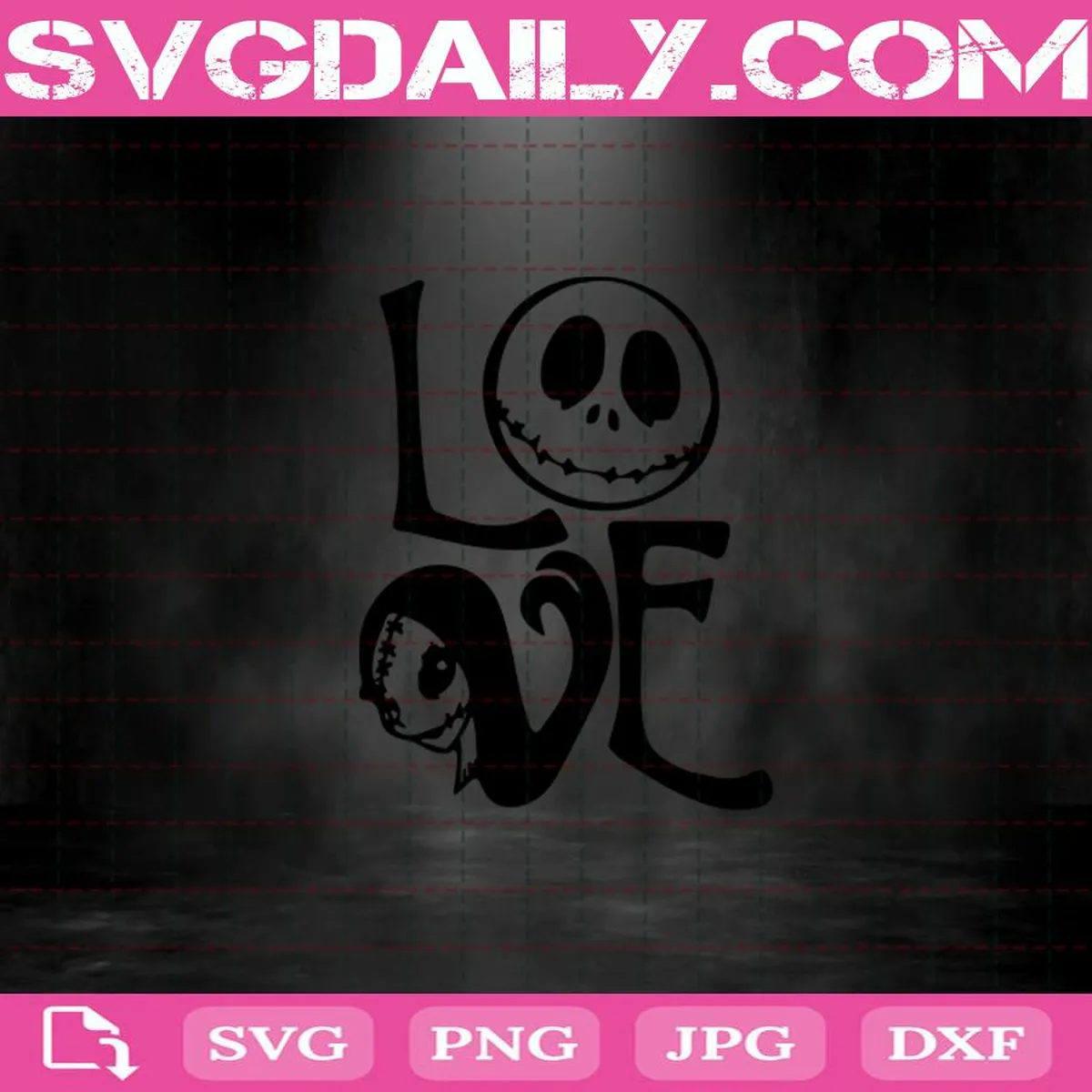 Love The Nightmare Before Christmas Svg, Jack Skellington And Sally Svg, Love Svg, Nightmare Before Christmas Svg