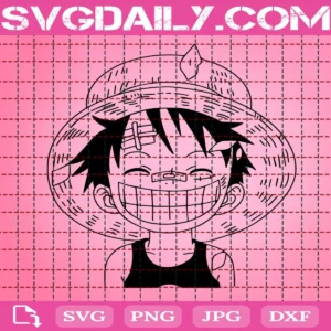Luffy Cute Svg, One Piece Monkey D. Luffy Svg, Monkey D. Luffy Svg, Luffy Svg, Japanese Anime Svg, Download Files