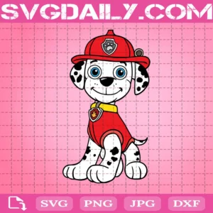 Marshall Standing Svg, Cute Dog Svg, Cartoon Svg, Paw Patrol Svg, Svg Png Dxf Eps AI Instant Download