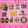 Michigan Wolverines Svg, NCAA Svg Bundle, Sport Logo Svg, NCAA Svg, Logo NCAA Svg, Sport Svg