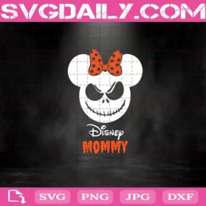 Minnie Mouse Halloween Disney Mommy Svg, Minnie Jack Skellington Svg, Disney Halloween Svg, Disney Mommy Svg