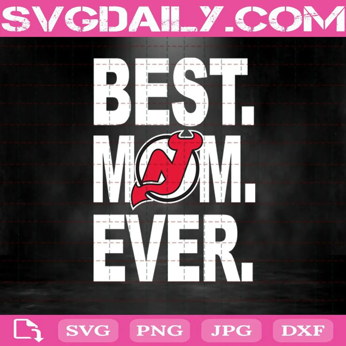 New Jersey Devils Best Mom Ever Svg, New Jersey Devils Svg, Best Mom Ever Svg, Hockey Svg, NHL Svg, NHL Sport Svg, Mother's Day Svg