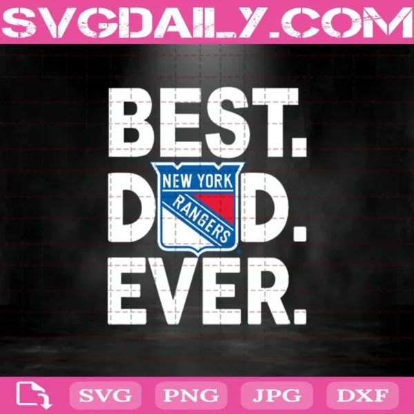 New York Rangers Best Dad Ever Svg, New York Rangers Svg, Best Dad Ever Svg, Hockey Svg, NHL Svg, NHL Sport Svg, Father’s Day Svg