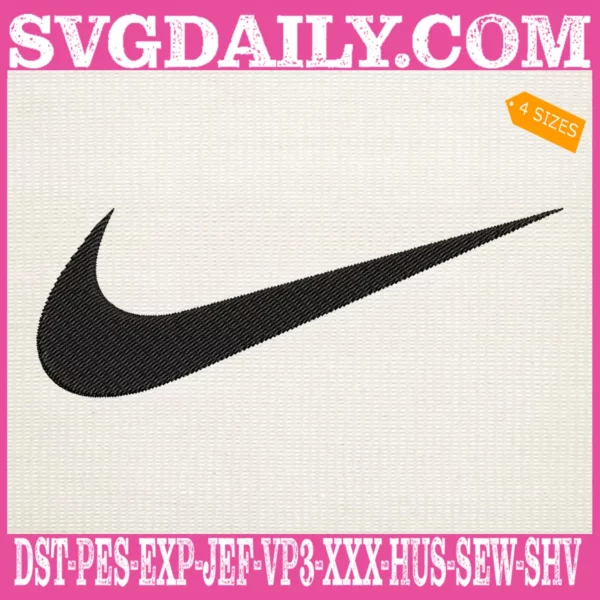 Nike Logo Embroidery Files, Brand Logo Embroidery Machine, Luxury Brand 