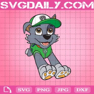 Paw Patrol Rocky Svg, Paw Patrol Mighty Pups Svg, Cute Dog Svg, Svg Png Dxf Eps Download Files
