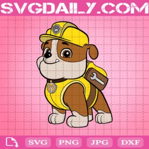 Paw Patrol Rubble Svg, Brave Dog Svg, Rubble Svg, Movie For Kids Svg, Svg Png Dxf Eps AI Instant Download