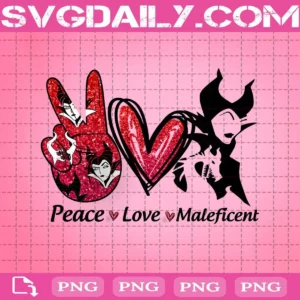Peace Love Maleficent Png, Peace Love Png, Love Maleficent Png, Maleficent Png, Halloween Day Png, Halloween Gift