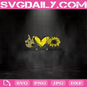 Peace Love Sunshine Svg, Peace Svg, Peace Love Svg, Sunshine Svg, Sunflower Svg Png Dxf Eps AI Instant Download