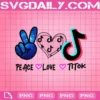 Peace Love Tiktok Png, Peace Png, TikTok Logo Png, Peace Love Png, Tiktok Png, Tiktoker Png, Famous Tiktoker Png, Tiktok Life Png