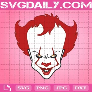 Pennywise Svg, Horror Clown Svg, Halloween Svg, It Movie Svg, Pennywise Clown Svg, Svg Png Dxf Eps Download Files