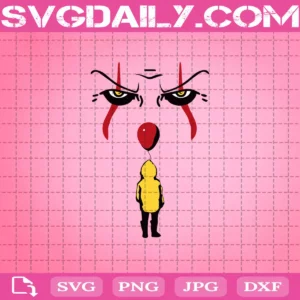 Pennywise Svg, Pennywise And Georgie Svg, Horror Movie Svg, Halloween Svg, Svg Png Dxf Eps AI Instant Download