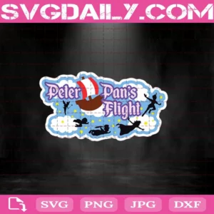 Peter Pans Flight Svg, Disney Peter Pan's Flight Svg, Svg Cricut, Silhouette Svg Files, Cricut Svg, Silhouette Svg