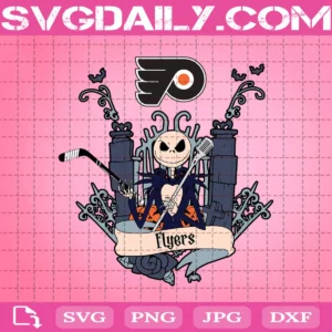 Philadelphia Flyers Svg, Flyers Svg, NHL Svg, Hockey Svg, Flyers Jack Skellington Svg, Jack Hockey Svg